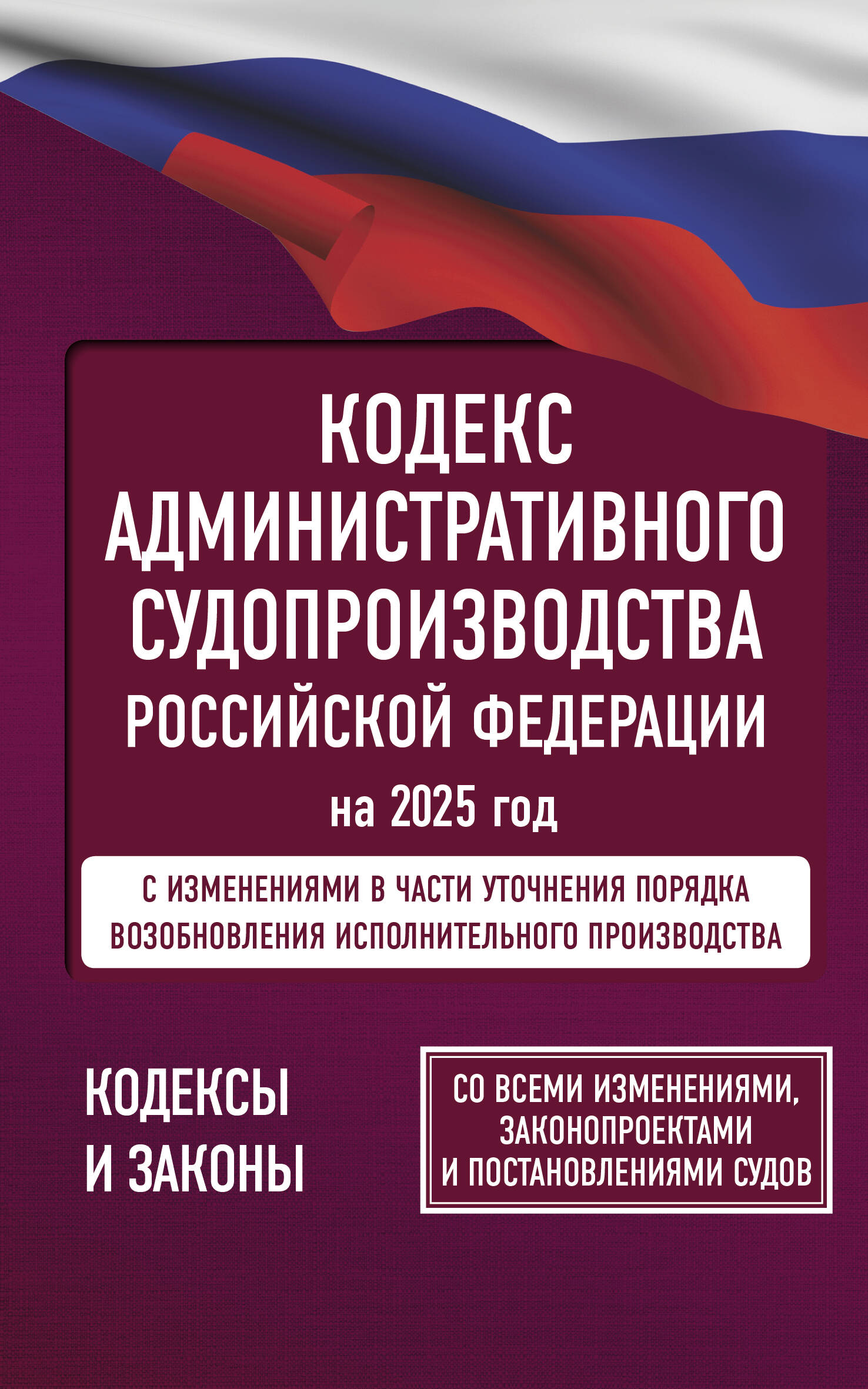 

Кодекс административного судопроизводства Российской Федерации на 2025 год