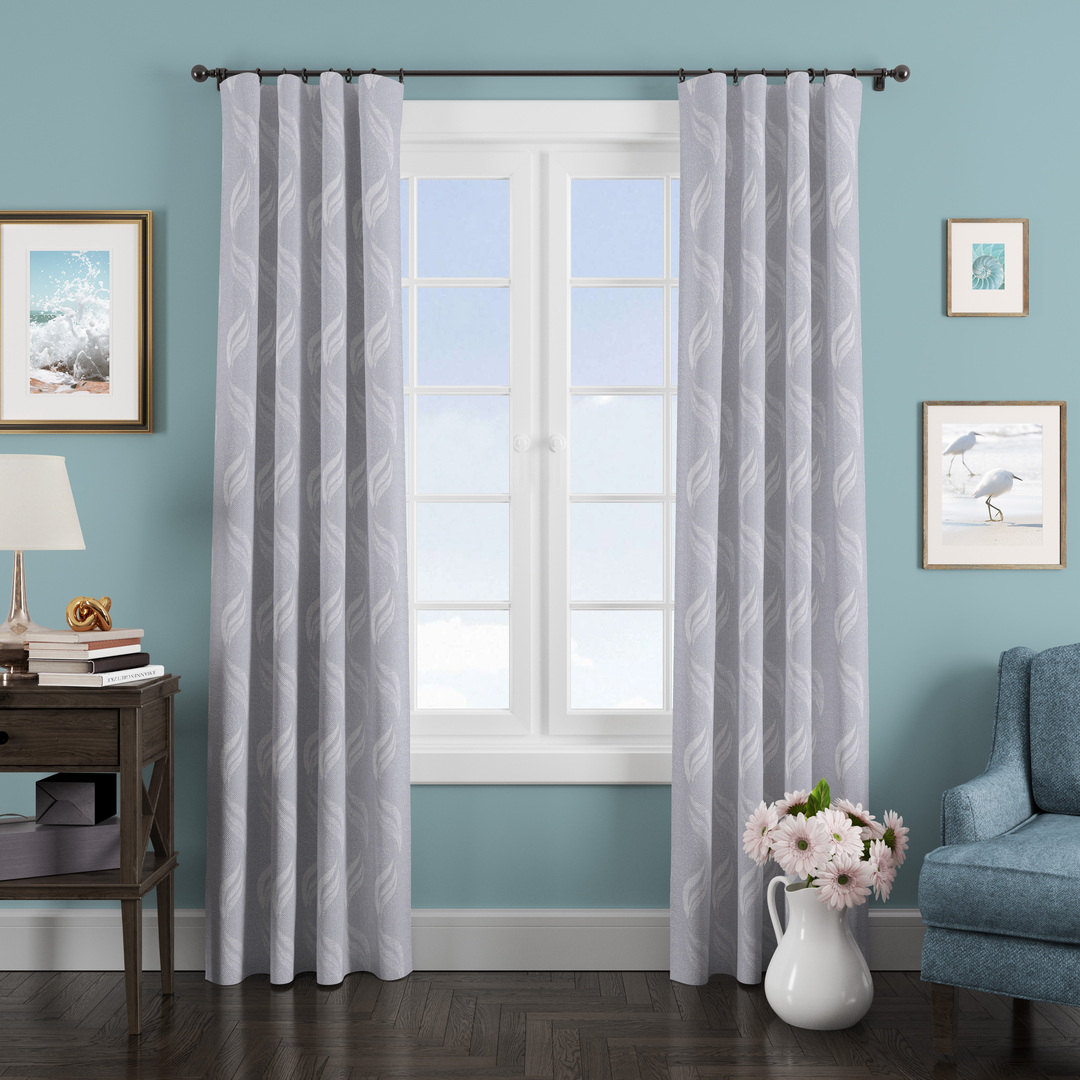 

Штора классическая Eleganta ena66711584 140x270 см серая 66711584, Жаккард