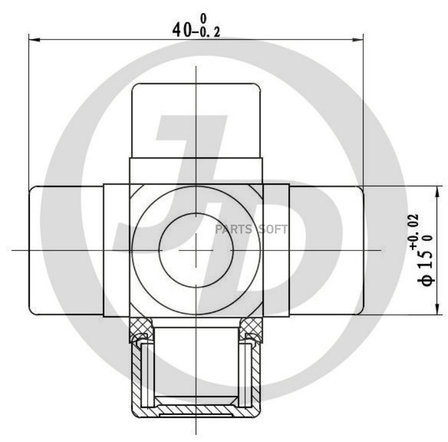 

Крестовина Рулевая 40.00x15.05 St1540 Just Drive арт. JTU0003S