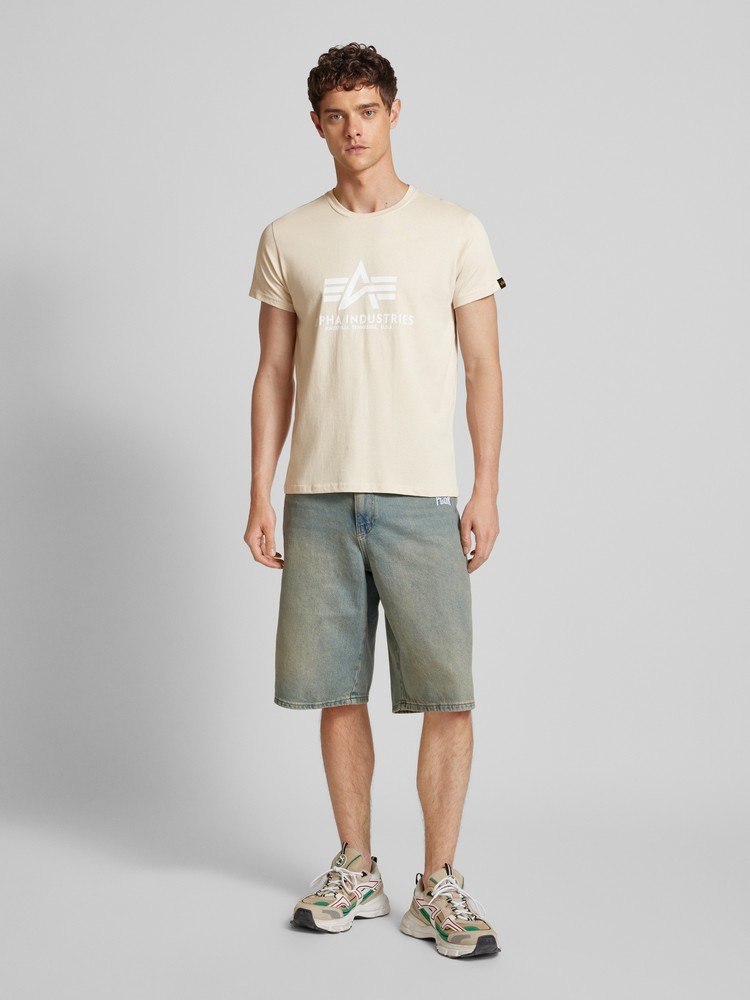 

Футболка мужская Alpha Industries 100501 бежевая XL, Бежевый, 100501