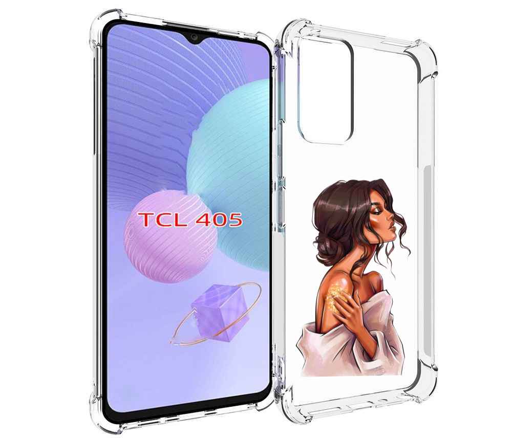 

Чехол MyPads Девушка-нежная женский для TCL 405, Tocco