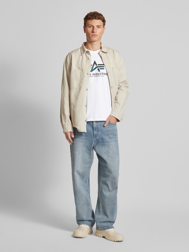 

Футболка мужская Alpha Industries 100501RR белая S, Белый, 100501RR