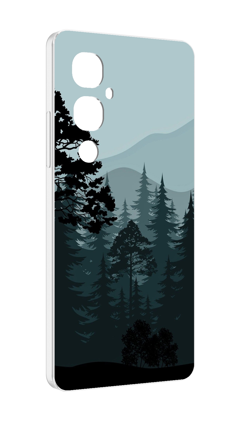 

Чехол MyPads темный лесочек для Tecno Pova 4 Pro, Прозрачный, Tocco