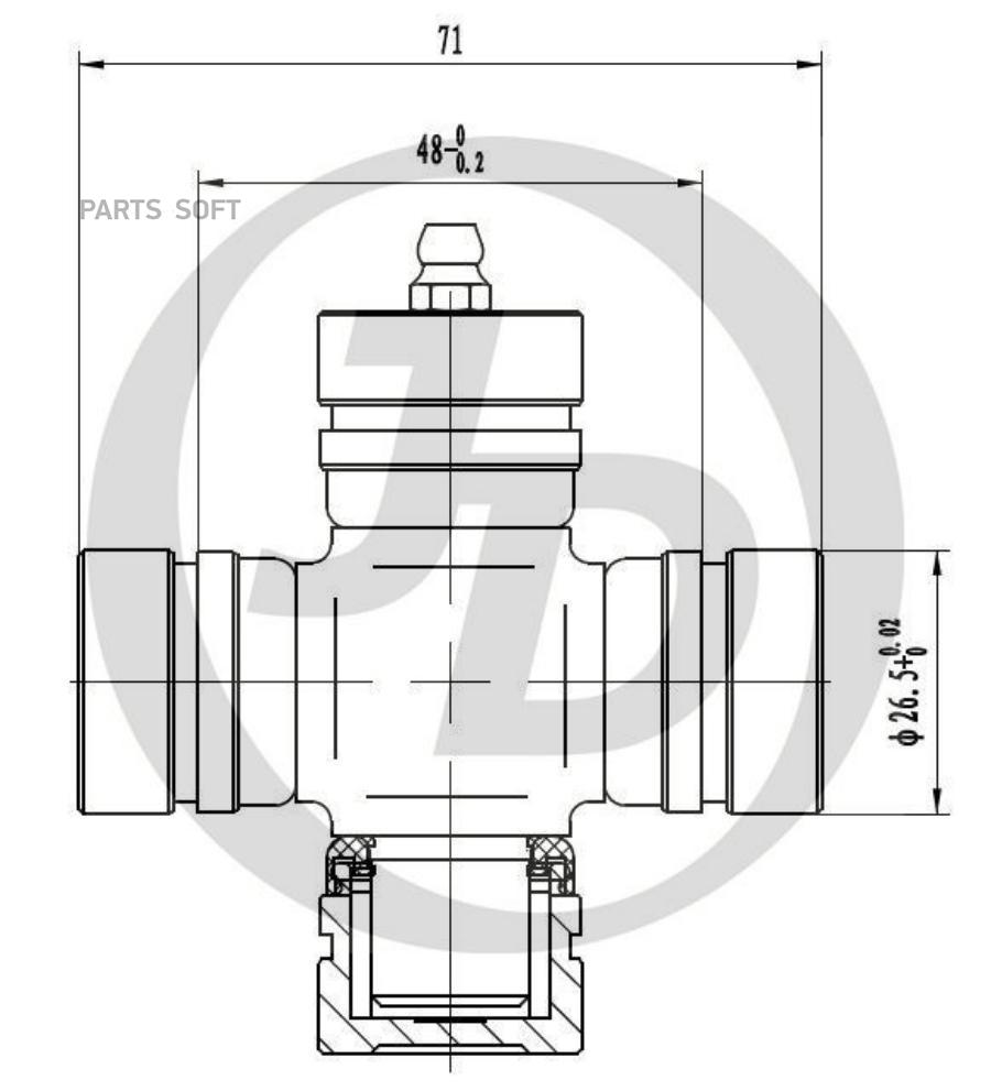 Крестовина 50.40x26.50 Gumz9 Just Drive арт. JTU0038