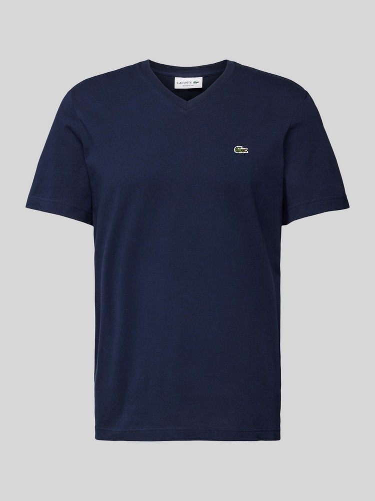 

Футболка мужская Lacoste TH2036-00 синяя XL, Синий, TH2036-00