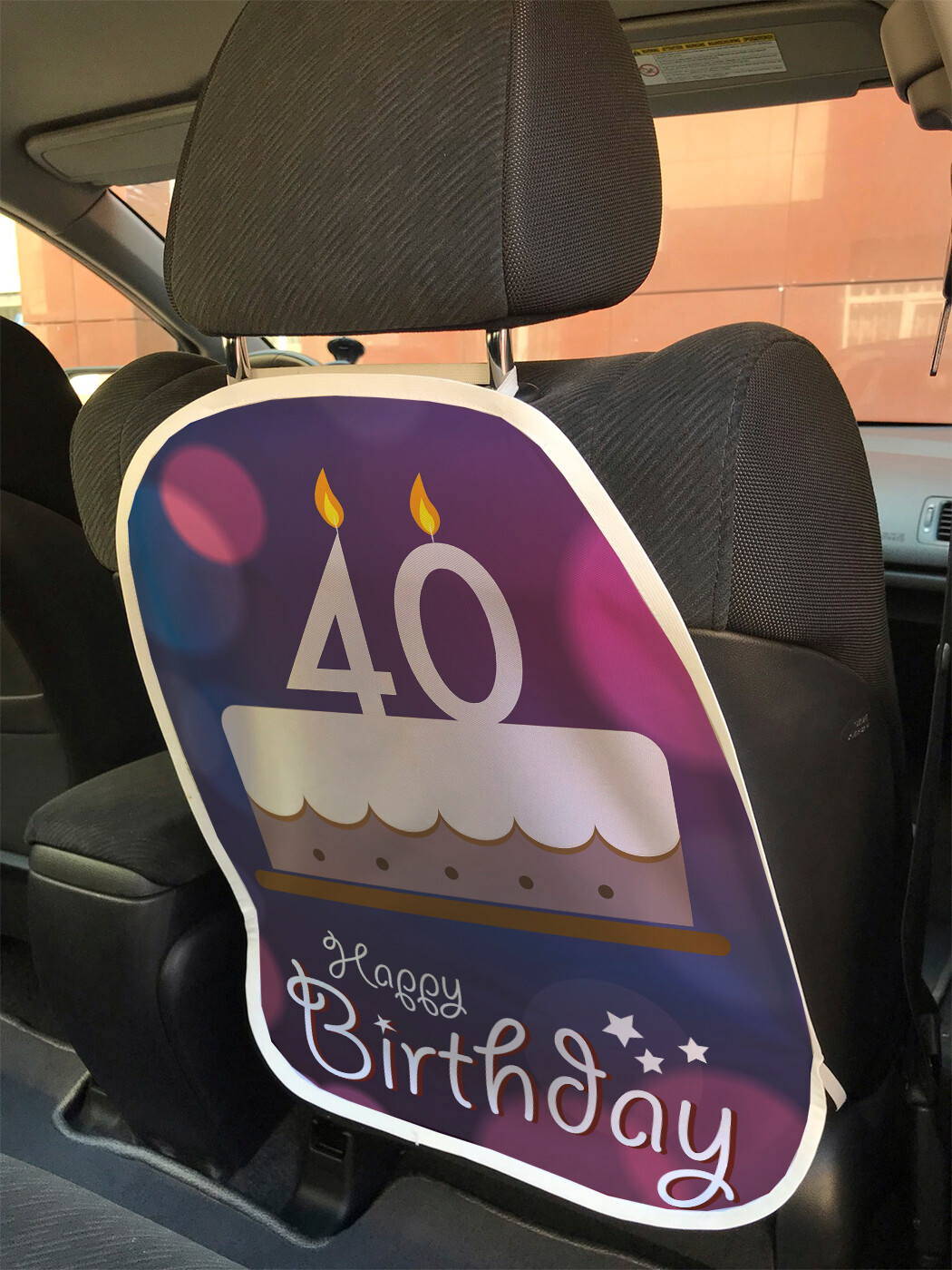 

Накидка на спинку сиденья JoyArty Торт со свечами на 40-летие, 45х62, Торт со свечами на 40-летие