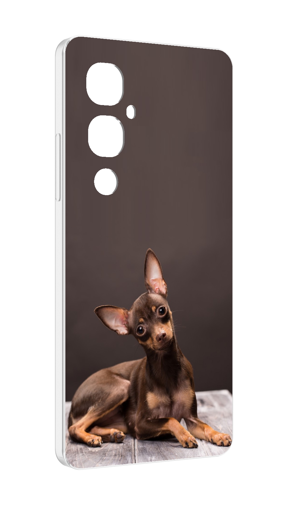 

Чехол MyPads тои терьер для Tecno Pova 4 Pro, Прозрачный, Tocco
