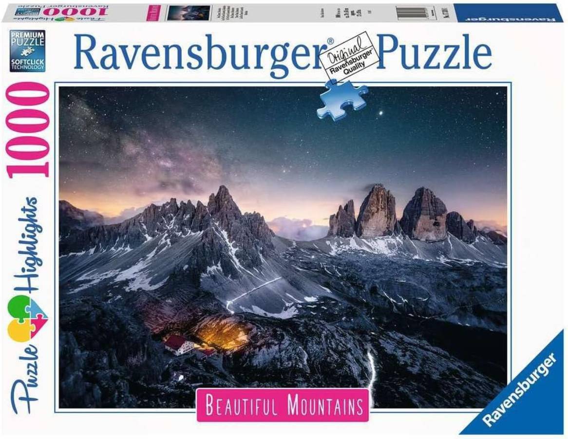 

Пазл Ravensburger Три вершины, Доломитовые Альпы RV17318, 1000 деталей, Три вершины, Доломитовые Альпы