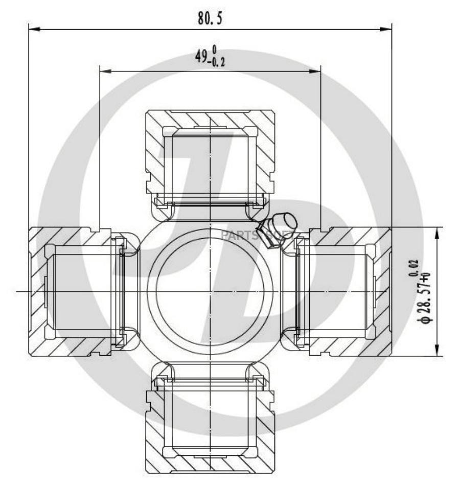 

Крестовина 53.80x28.57 Gut27 Just Drive арт. JTU0052