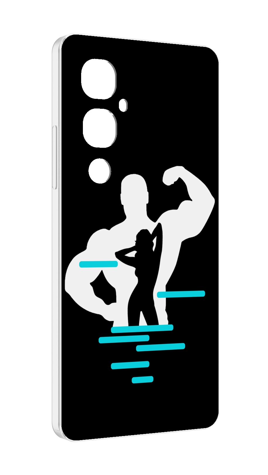 

Чехол MyPads фитнес-тренировка для Tecno Pova 4 Pro, Прозрачный, Tocco