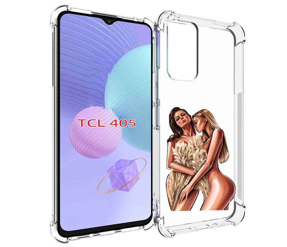 

Чехол MyPads Иллюстрированные-девушки женский для TCL 405, Tocco