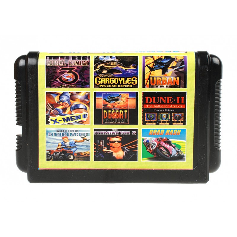 

Картридж Mega Drive Сборник 9 игр для Сега с Dune 2 MA908, MA908