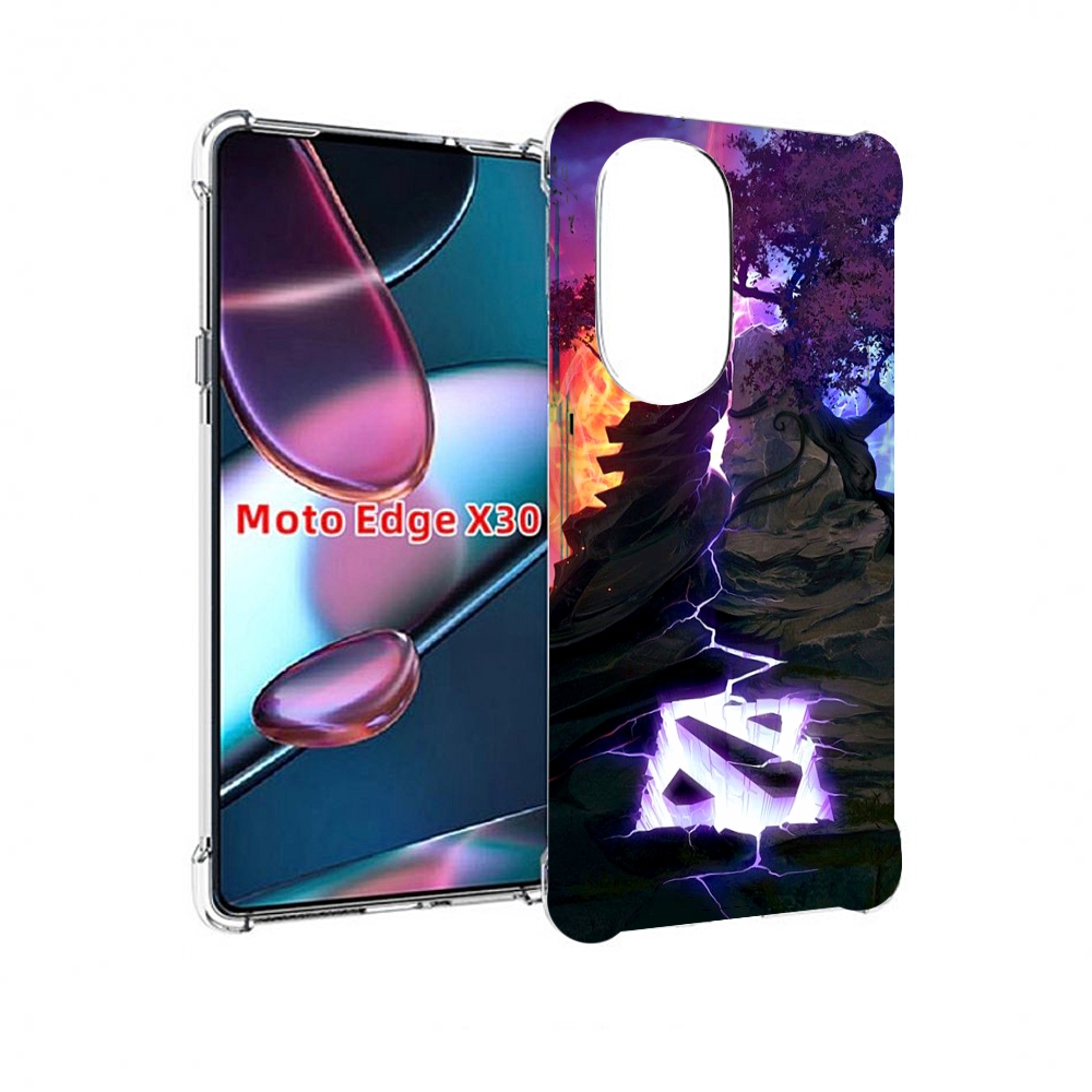 

Чехол MyPads dota 2 логотип для Motorola Moto Edge X30, Прозрачный, Tocco