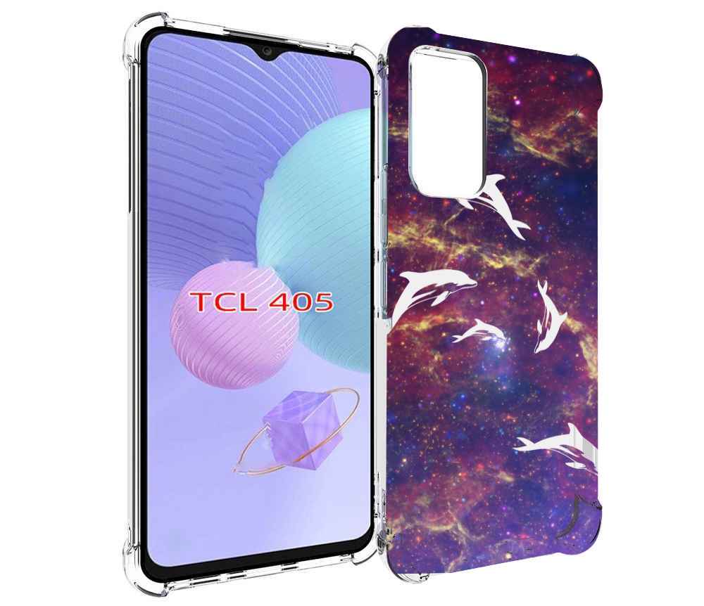 

Чехол MyPads Космические-дельфины для TCL 405, Tocco