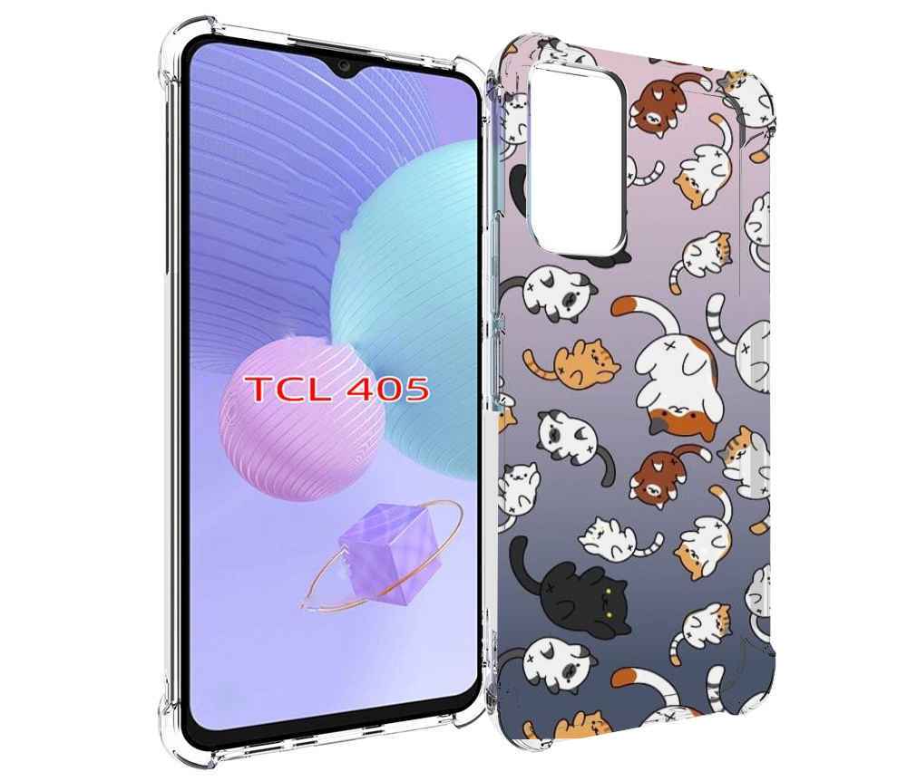 

Чехол MyPads Котики-летают для TCL 405, Tocco