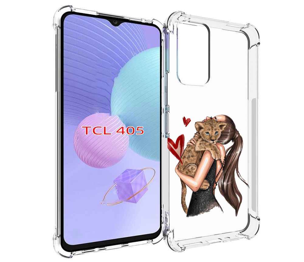 

Чехол MyPads Кошачья-любовь для TCL 405, Tocco