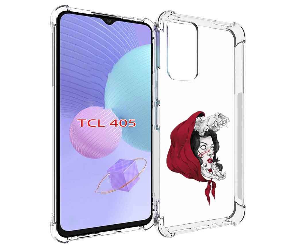 

Чехол MyPads Красная шапочка и волк женский для TCL 405, Tocco