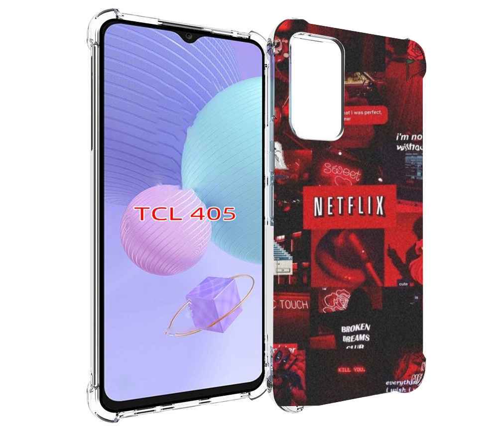 

Чехол MyPads Красные-проекты для TCL 405, Tocco