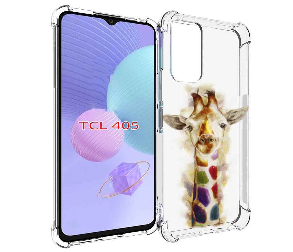 

Чехол MyPads Красочный жираф для TCL 405, Tocco