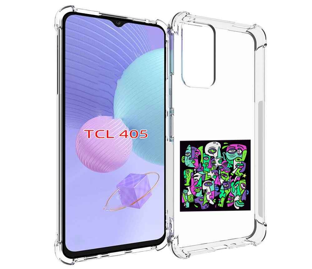 

Чехол MyPads Кривой эфир ATL для TCL 405, Tocco