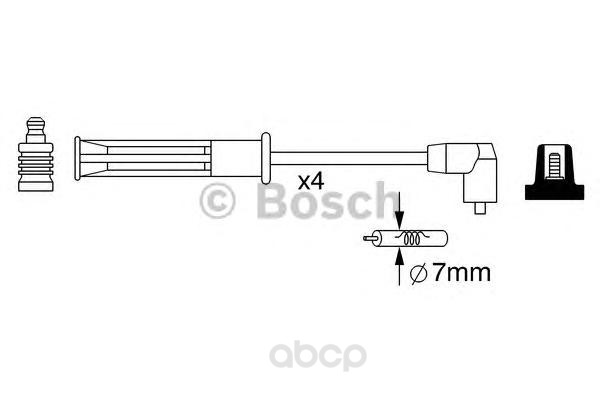 

Провода Высоковольт. Ком/Кт. Bosch 0986357253