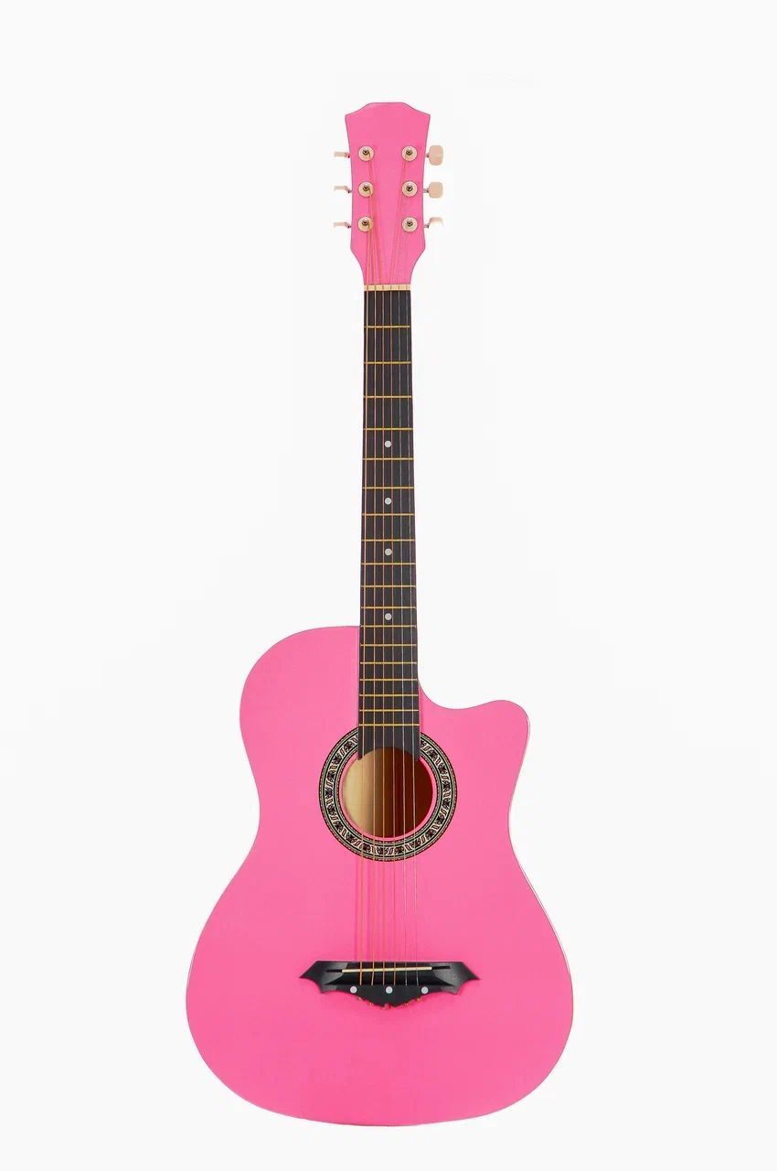 Акустическая гитара Jordani JD3810 PI  розовая