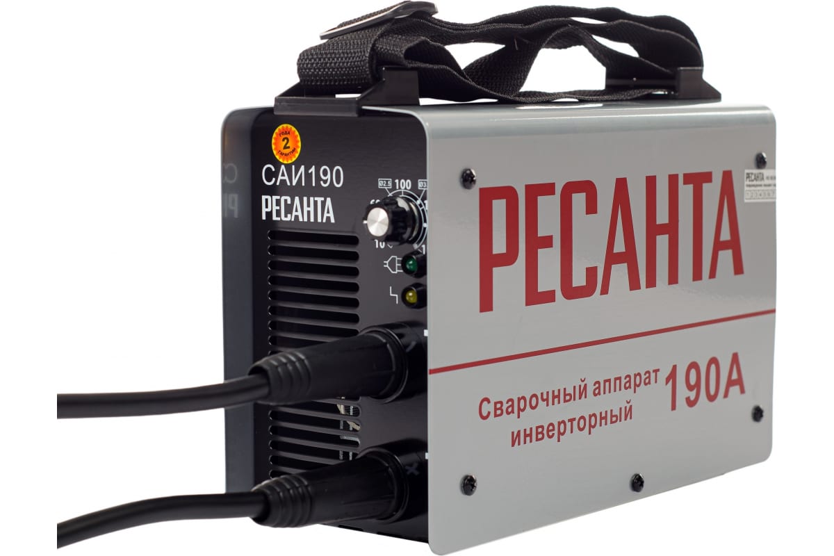 РЕСАНТА Аппарат сварочный 5.5кВт 10-190А d=2.0-5.0 140-240В инвертор понижения напряжения