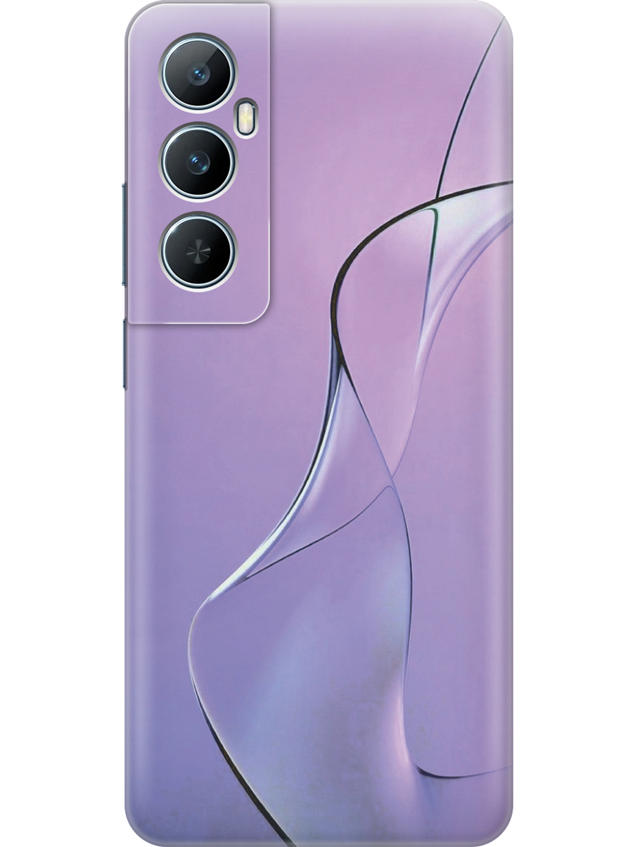 

Силиконовый чехол на Realme C65 с принтом "Сиреневый изгиб", Прозрачный;розовый;фиолетовый, 783983831