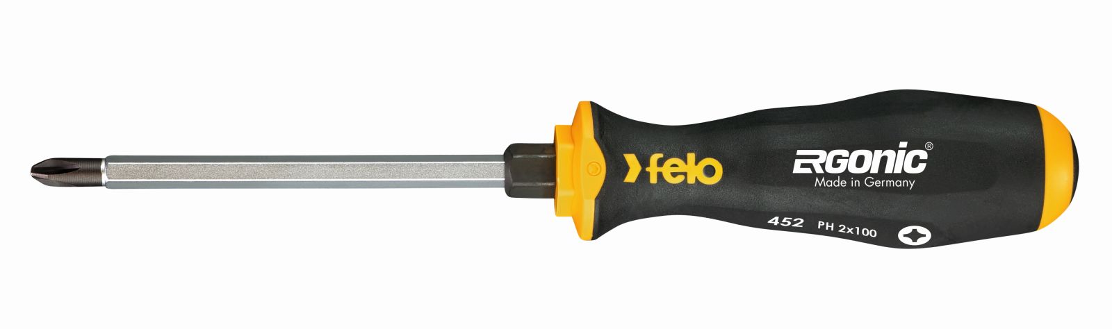 Отвертка Felo Ergonic 45220340 крестовая ударная PH 2X100