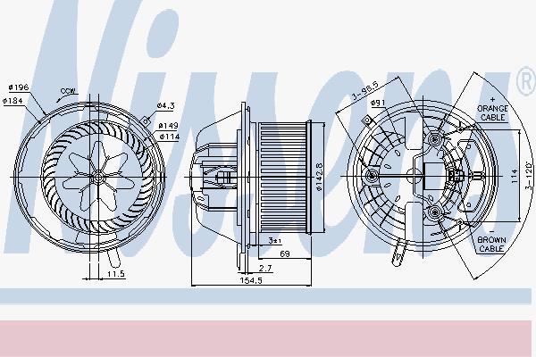 

Мотор Печки Отопителя Салона Nissens 87112