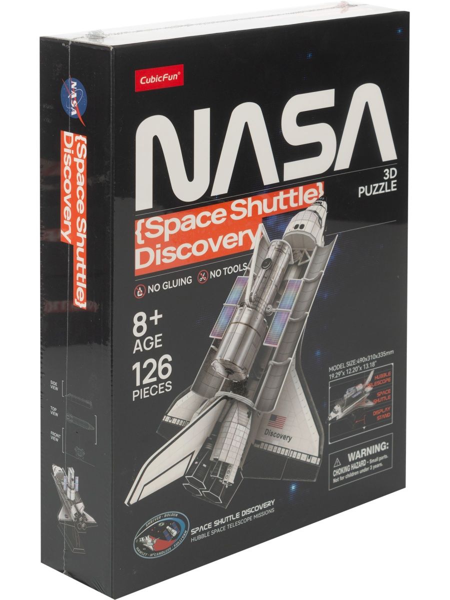 фото 3d puzzle nasa: space shuttle discovery (127 деталей) cubicfun