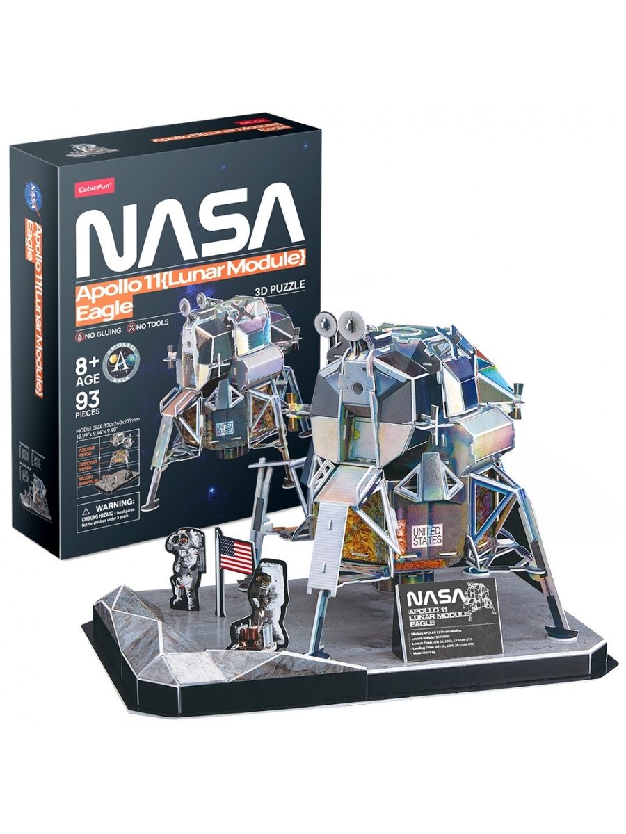 3D Puzzle NASA: Apollo 11 Lunar Module Eagle (93 детали)