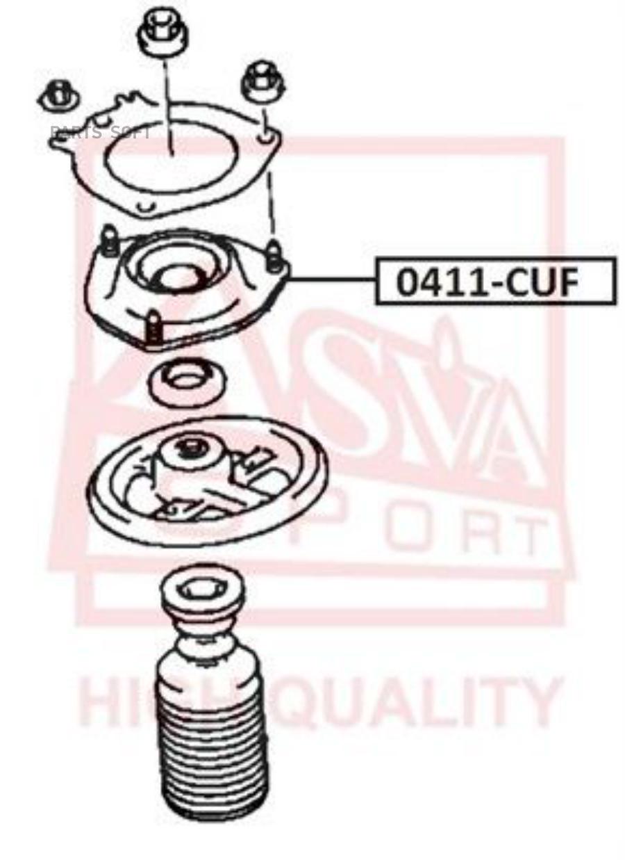 

ASVA 0411-CUF Опора амортизатора () 1шт