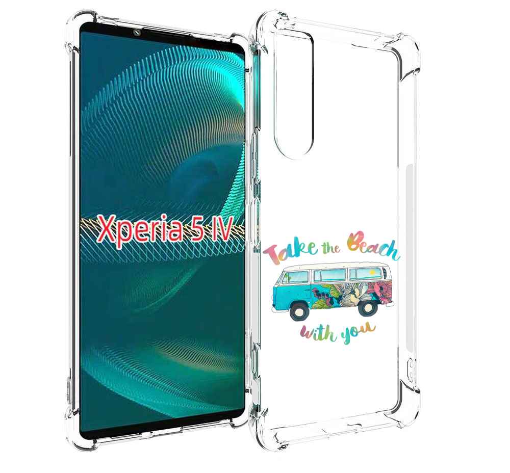 

Чехол MyPads Хиппи автобус для Sony Xperia 5 IV (5-4), Прозрачный, Tocco