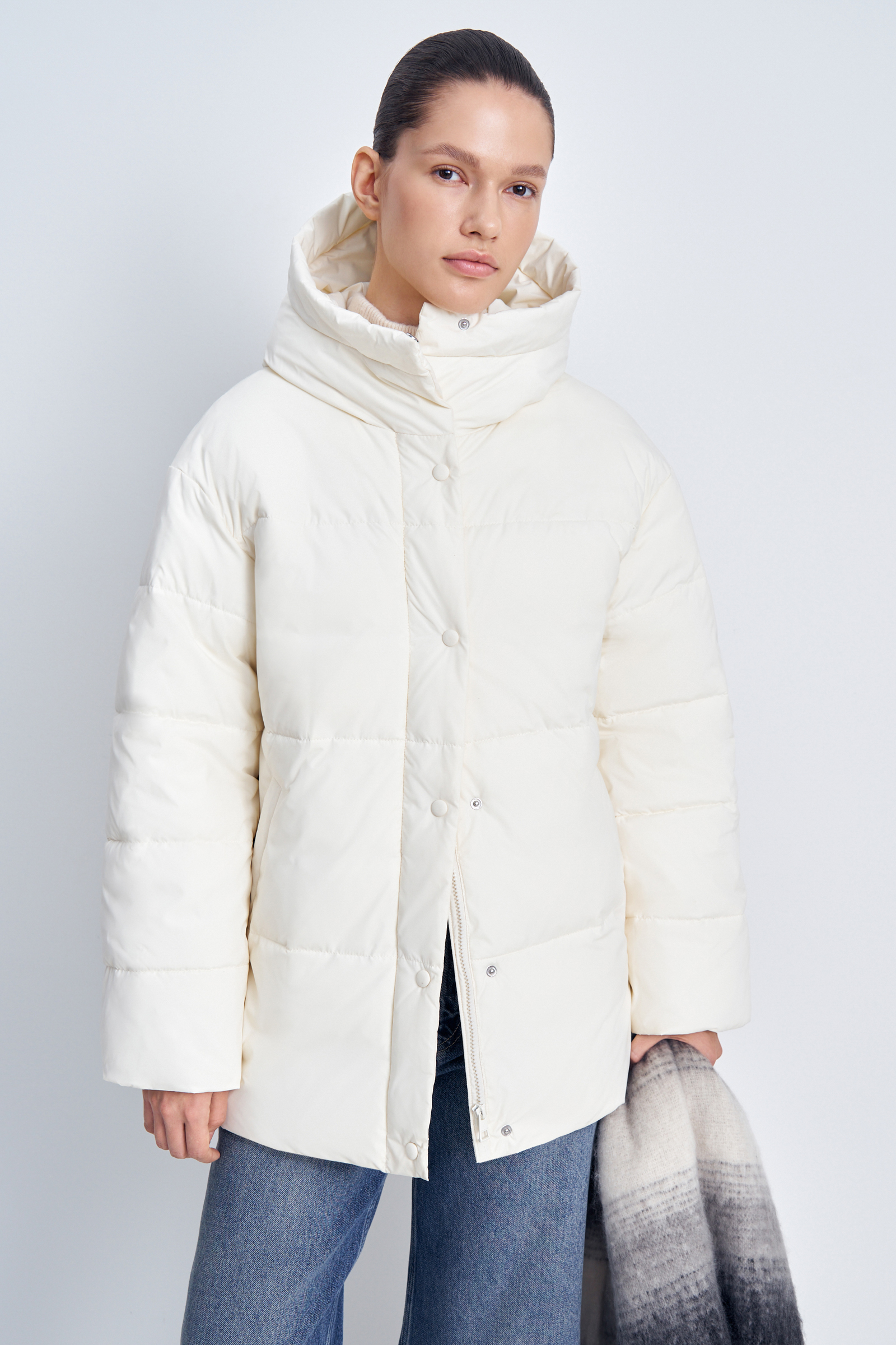 

Куртка женская Finn Flare FAE11044 бежевая XS, Бежевый, FAE11044