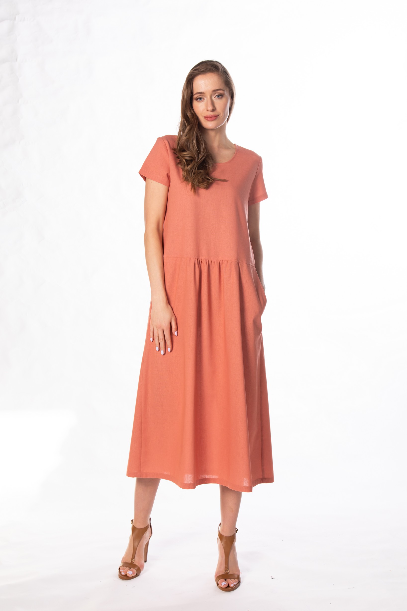 Платье женское DAYS 171223 оранжевое XL