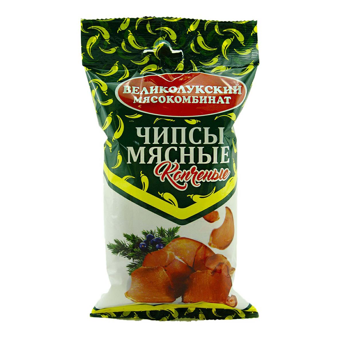 

Мясные чипсы Великолукский мясокомбинат копченые 40 г