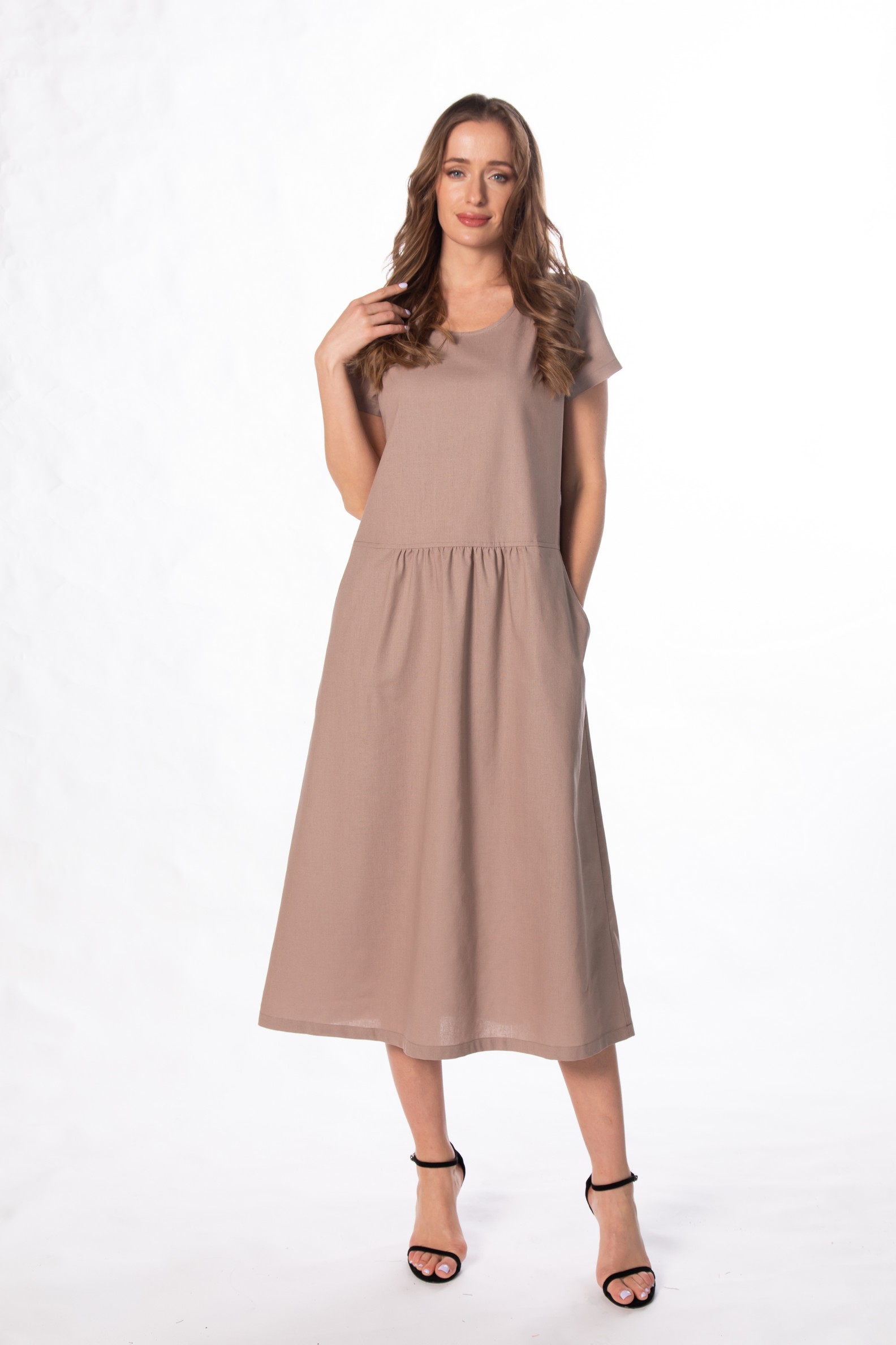 Платье женское DAYS 171223 коричневое XL
