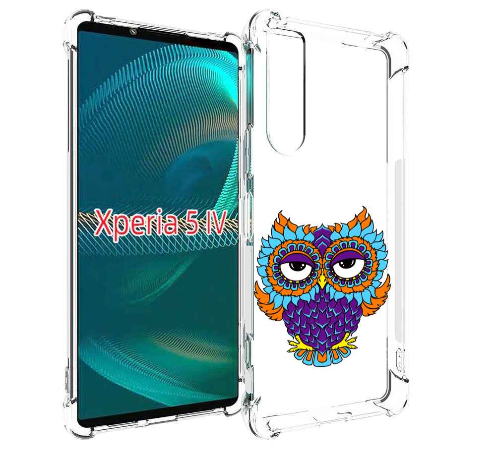 

Чехол MyPads Цветная сова для Sony Xperia 5 IV (5-4), Прозрачный, Tocco