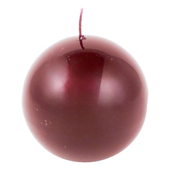 

Свеча Mercury Deco glossy sphere 10 см бордо