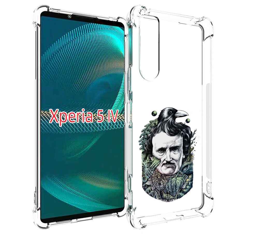 

Чехол MyPads Эдгар Аллан с вороном для Sony Xperia 5 IV (5-4), Прозрачный, Tocco