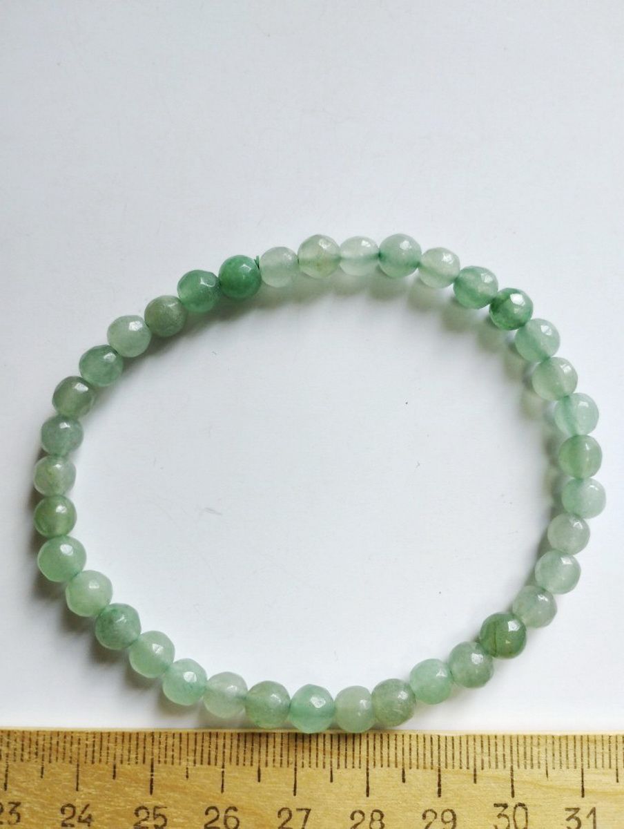 

Браслет из резины р. 15 Красота камня Нефрит, нефрит, Нефрит