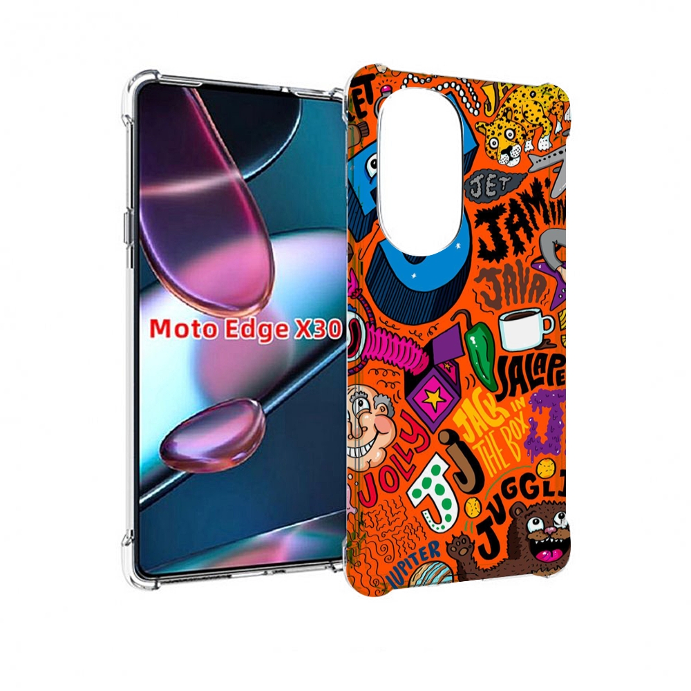 

Чехол MyPads funky-decor для Motorola Moto Edge X30, Прозрачный, Tocco