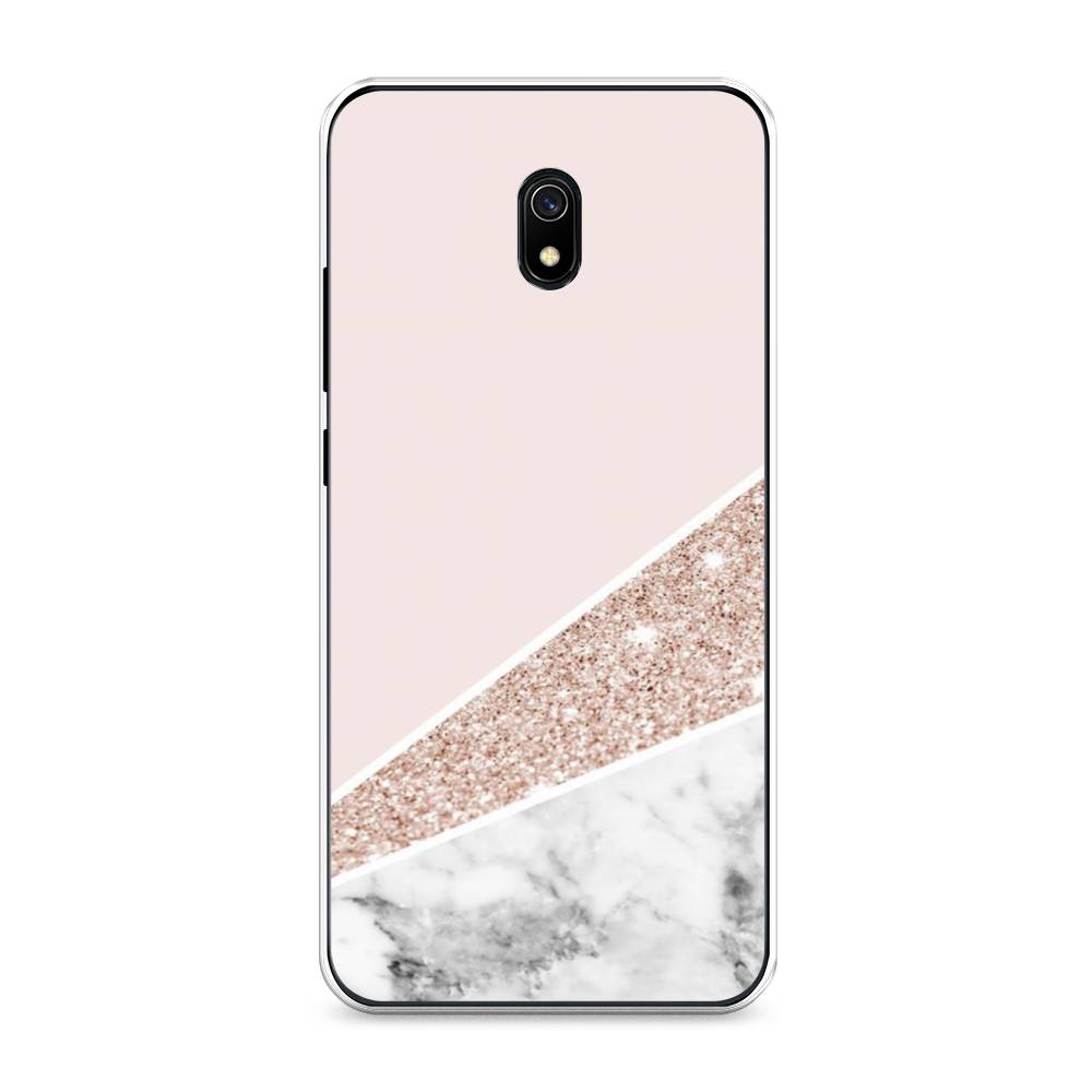 

Чехол на Xiaomi Redmi 8A "Блестящий розовый мрамор", 37250-3