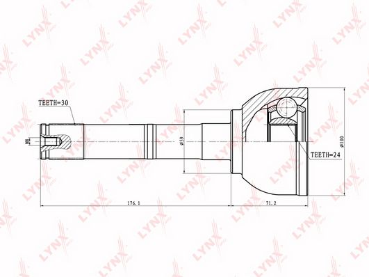 

Шрус LYNXauto CO-7531 LYNXauto co7531