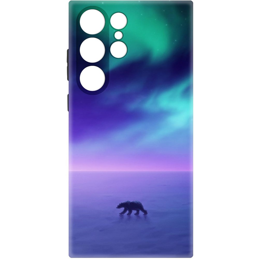 

Чехол-накладка Софт Северное Сияние для Samsung Galaxy S23 Ultra, Черный
