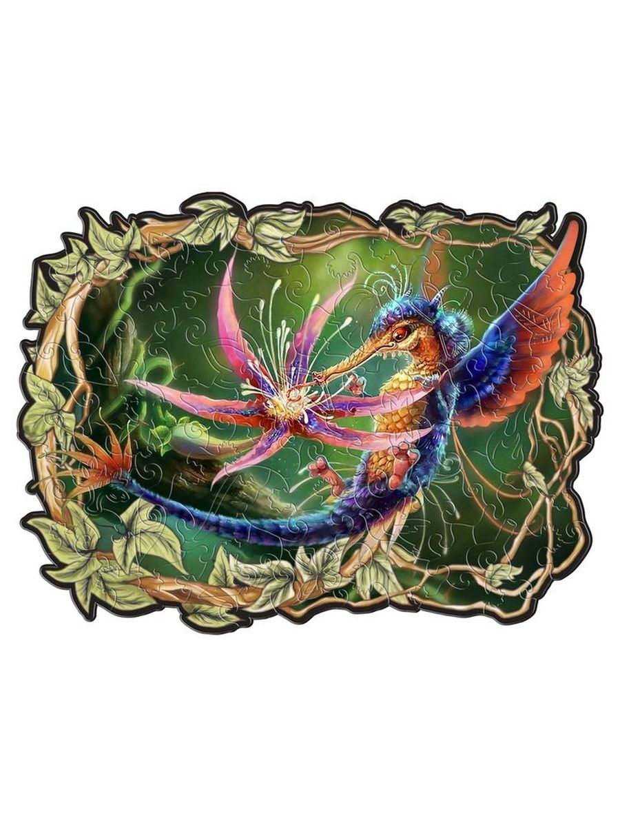 Пазл Эльфийский фигурный Фантастическая птица (100 элементов)