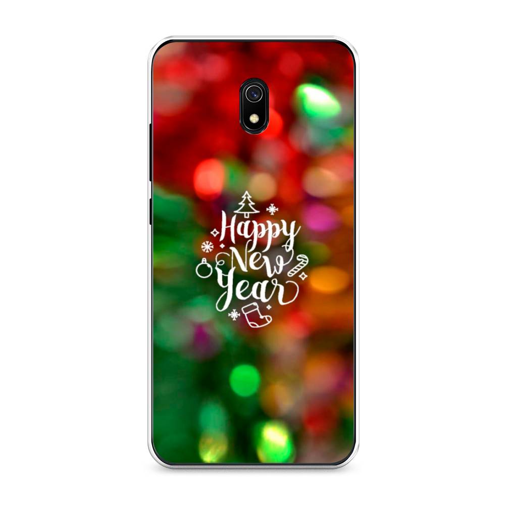 

Чехол на Xiaomi Redmi 8A "Новый Год на елке", Зеленый;красный;желтый, 37250-5