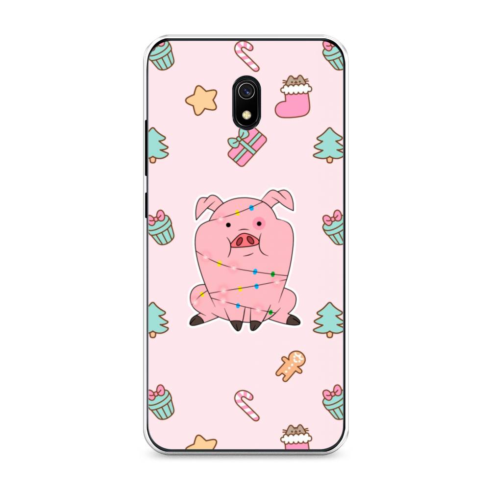 

Чехол на Xiaomi Redmi 8A "Розовая свинка", Розовый;зеленый, 37250-5