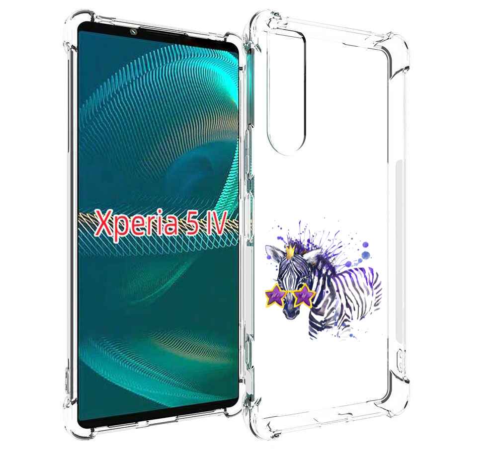 

Чехол MyPads акварельная зебра для Sony Xperia 5 IV (5-4), Прозрачный, Tocco